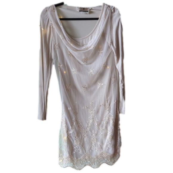 Francy & Co Dresses & Skirts - Italian made embroidered overlay dress